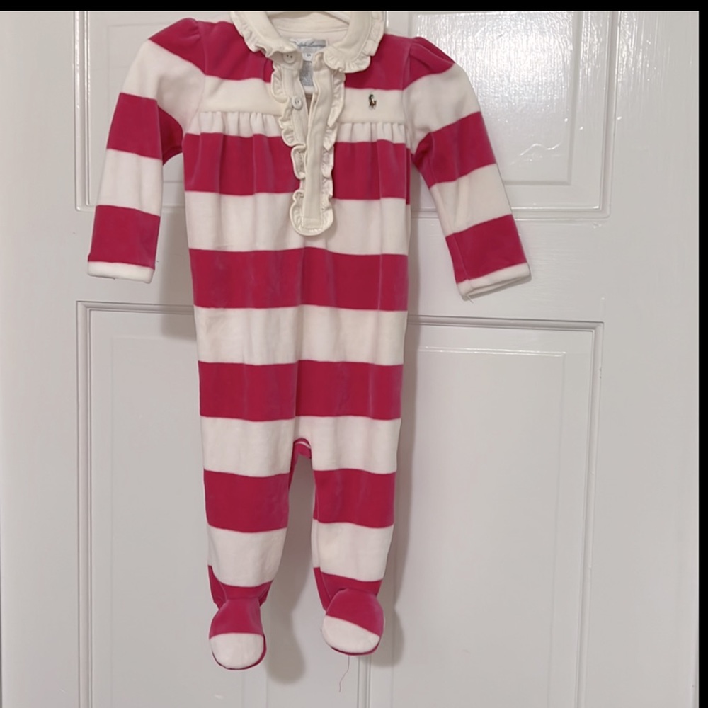 Ralph Lauren Baby Girls Footie size 6 M